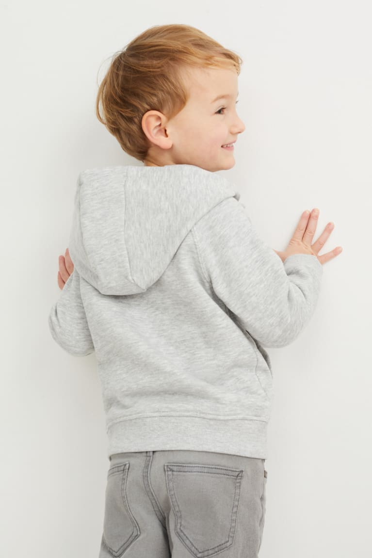 Light Gray Melange C&A Multipack Of 2 And Long Sleeve Girls' Hoodie | EMACK-9576