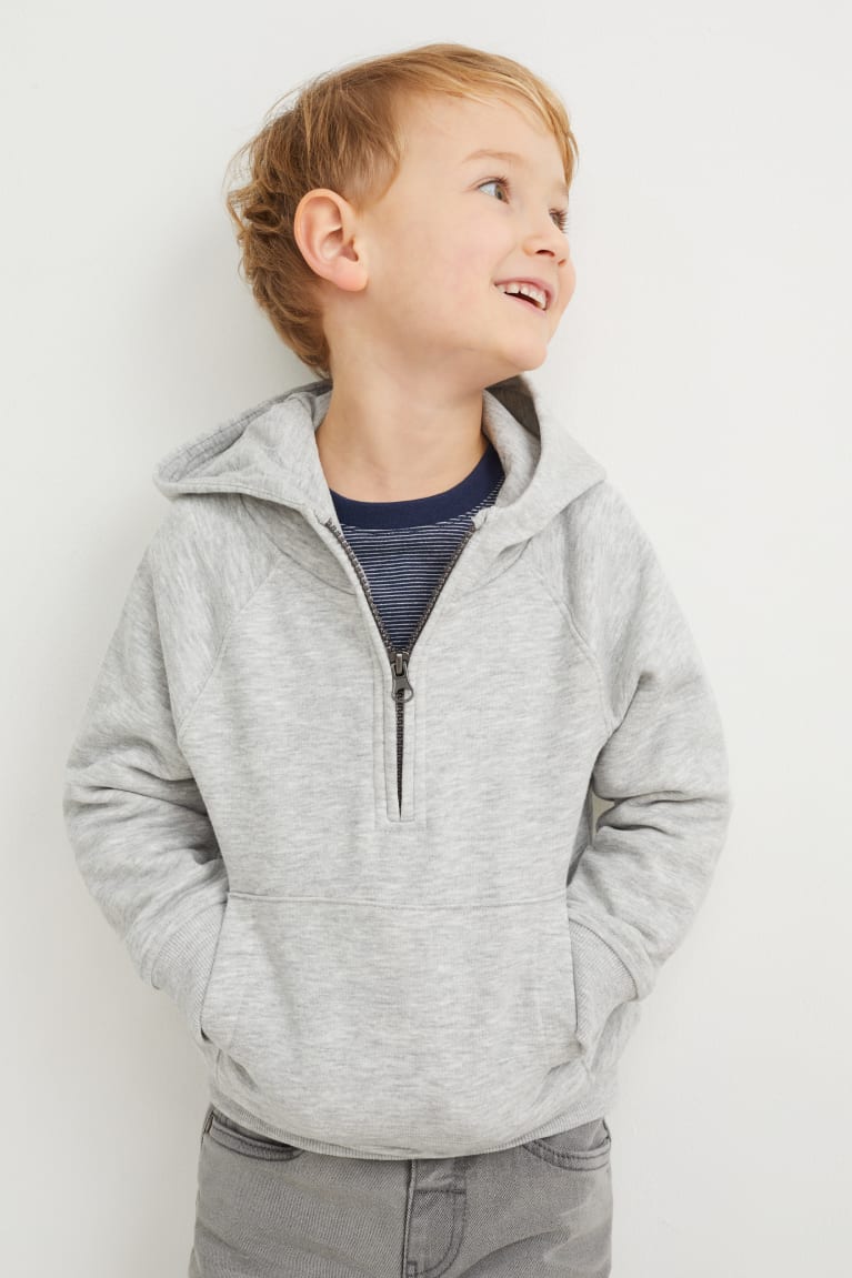 Light Gray Melange C&A Multipack Of 2 And Long Sleeve Girls' Hoodie | EMACK-9576