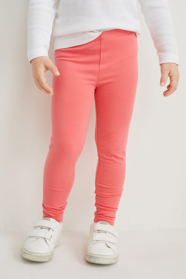 Light Gray Melange C&A Multipack Of 4 Leggings Girls' Trousers | URPFG-7245