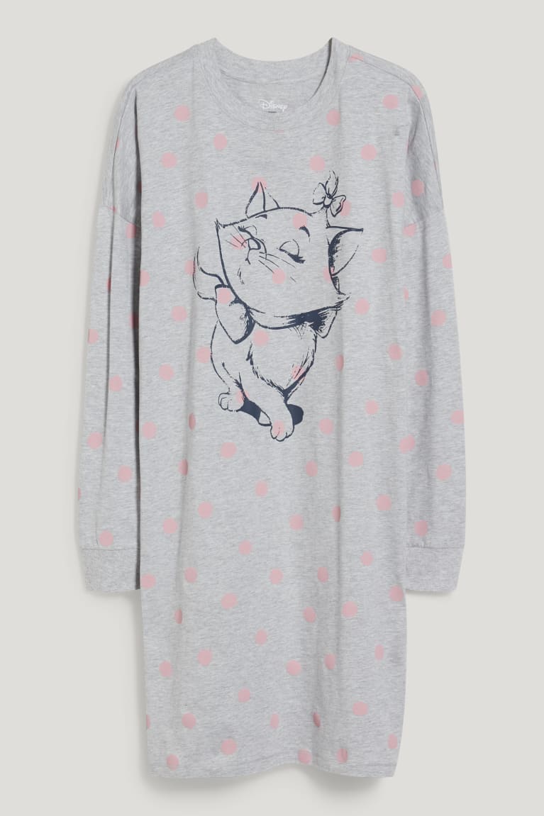 Light Gray Melange C&A NightPolka Dot Aristocats Women's Nightwear | KAWCD-8956