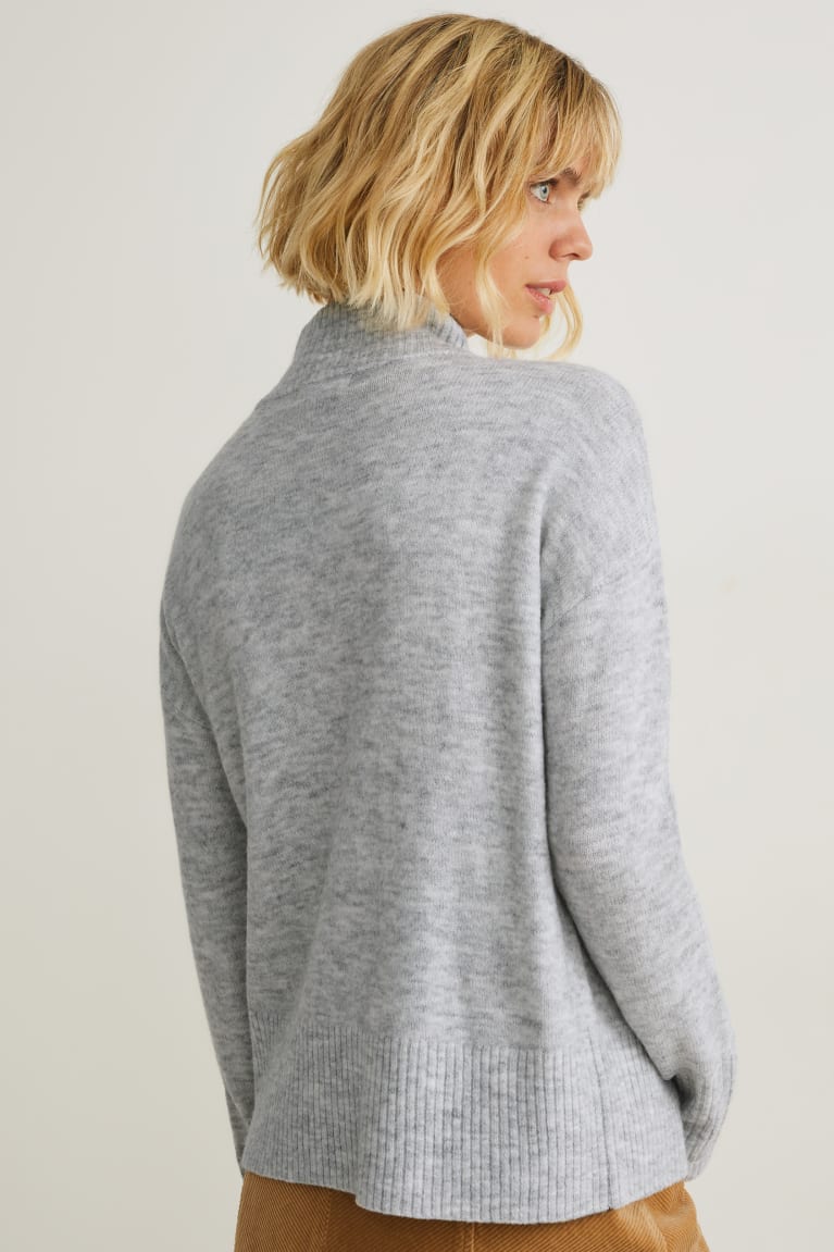 Light Gray Melange C&A Recycled Women's Jumper | UIMCK-8162