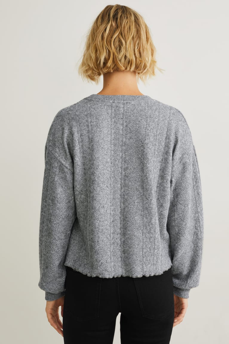 Light Gray Melange C&A Women's Jumper | ULJSA-8923