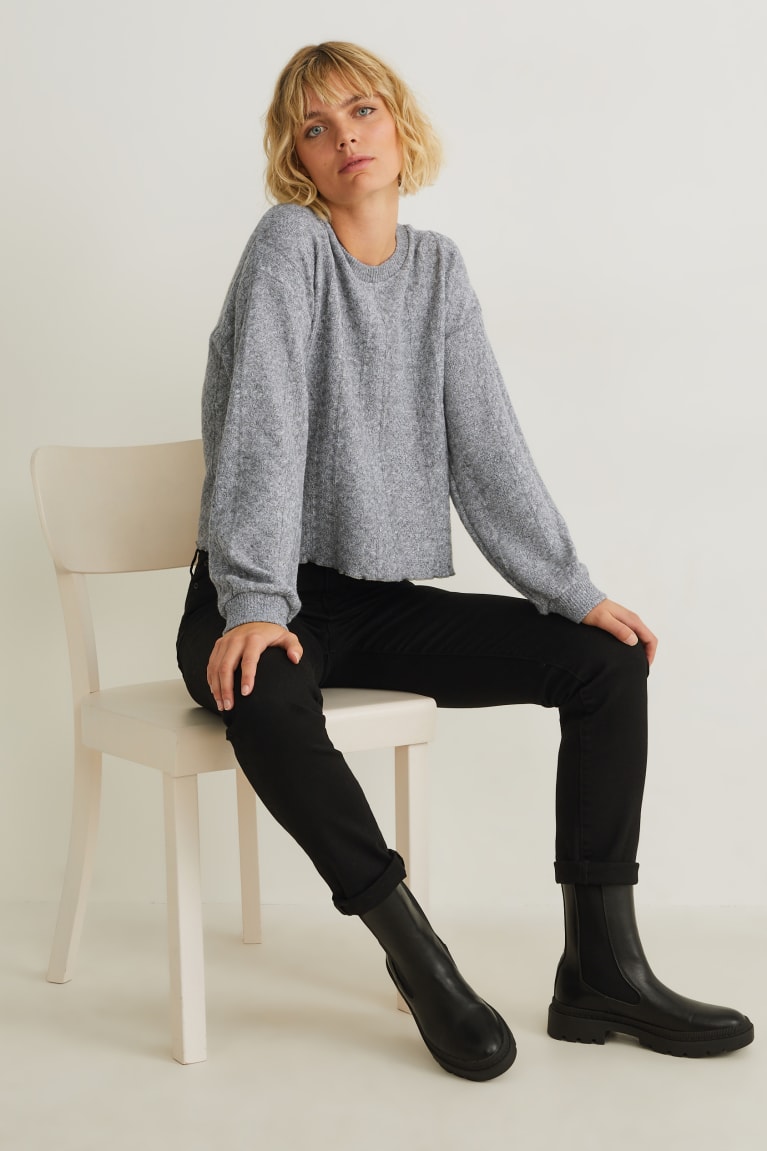 Light Gray Melange C&A Women's Jumper | ULJSA-8923