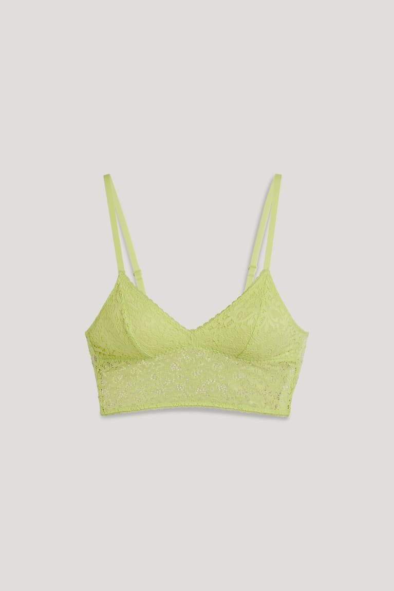 Light Green C&A Bralette Women's Underwear | DTSCR-5907