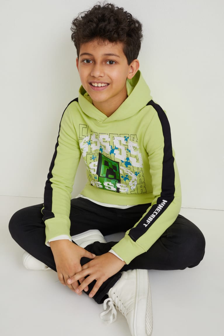 Light Green C&A Minecraft Girls' Hoodie | GLBYF-0971