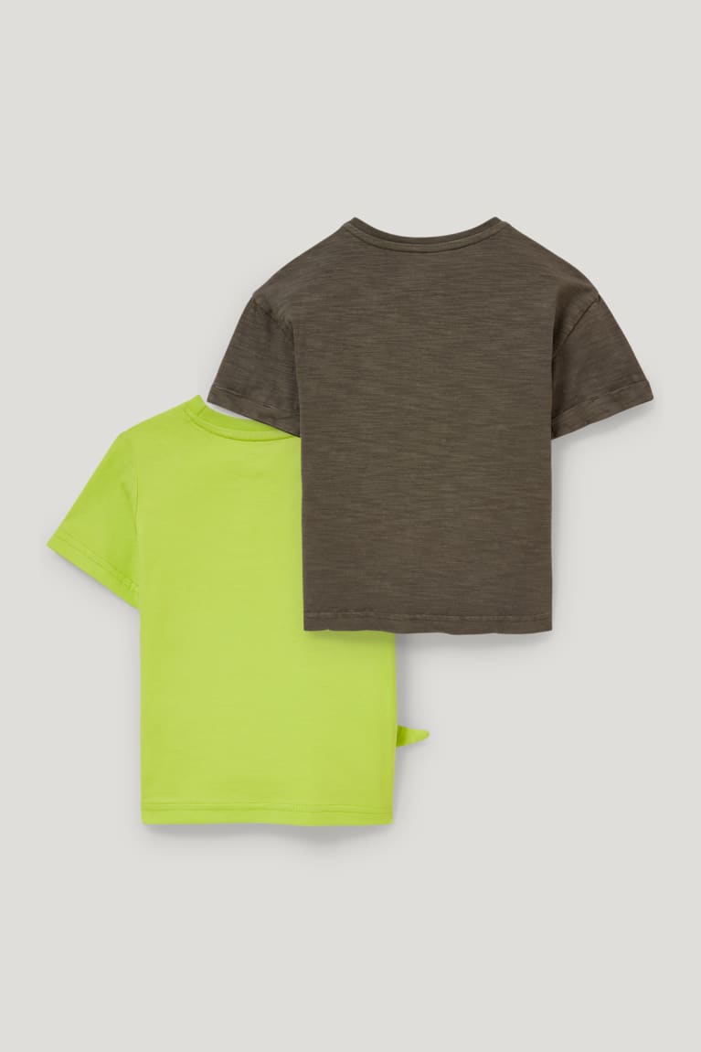 Light Green C&A Multipack Of 2 Sleeve Boys' T-shirts | EMVGO-0649