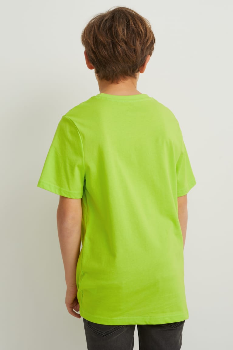 Light Green C&A Multipack Of 2 Sleeve With In-conversion Cotton Boys' T-shirts | ITDCE-8905