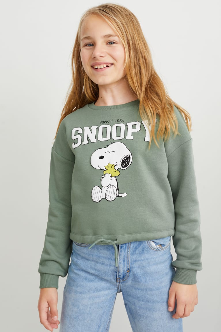 Light Green C&A Peanuts Set And 2 Piece Girls' Sweatshirts | HRWYI-5834