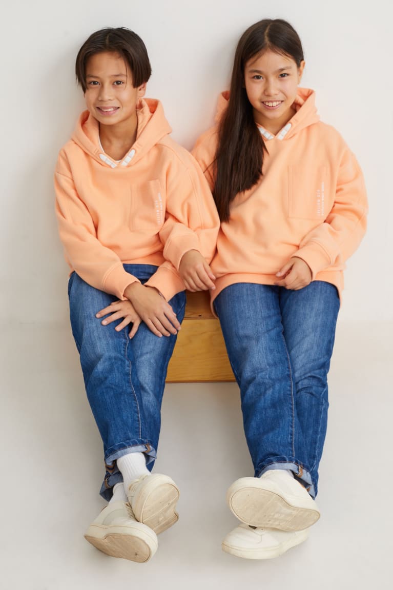 Light Orange C&A Genderneutral Recycled Girls' Hoodie | TLYPU-9471