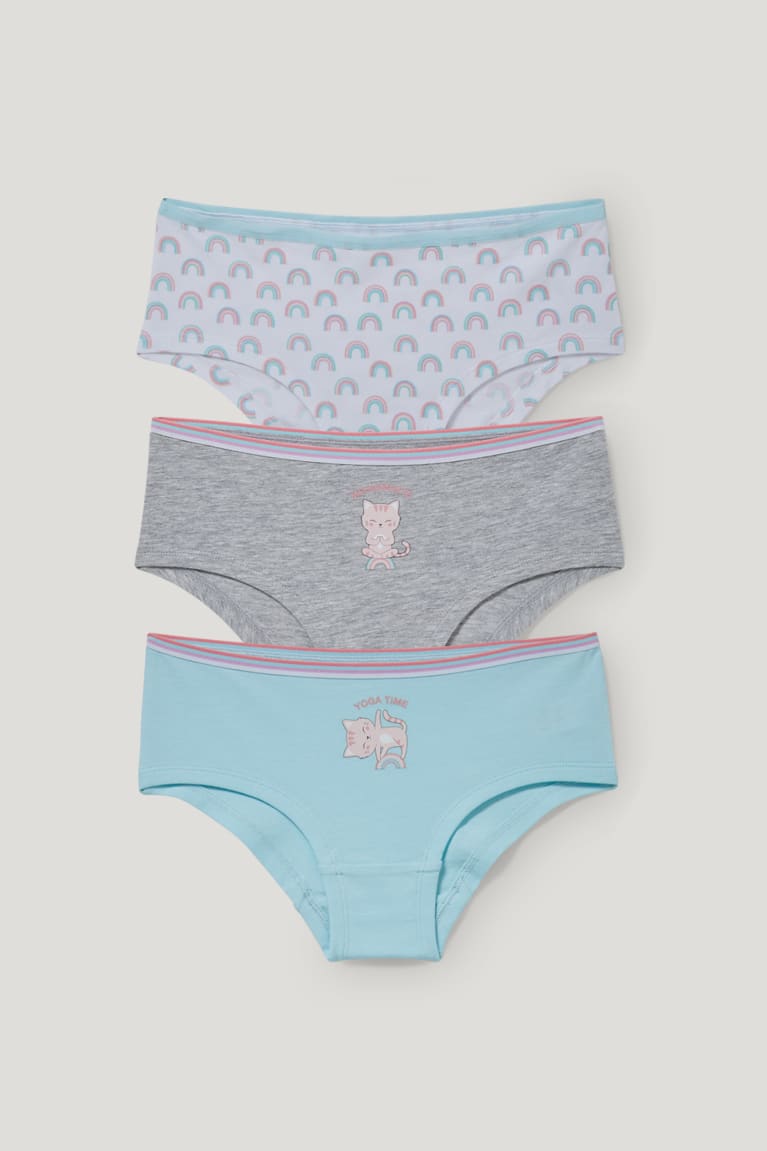 Light Turquoise C&A Multipack Of 3 Briefs Organic Cotton Girls\' Underwear | ORMCE-7824