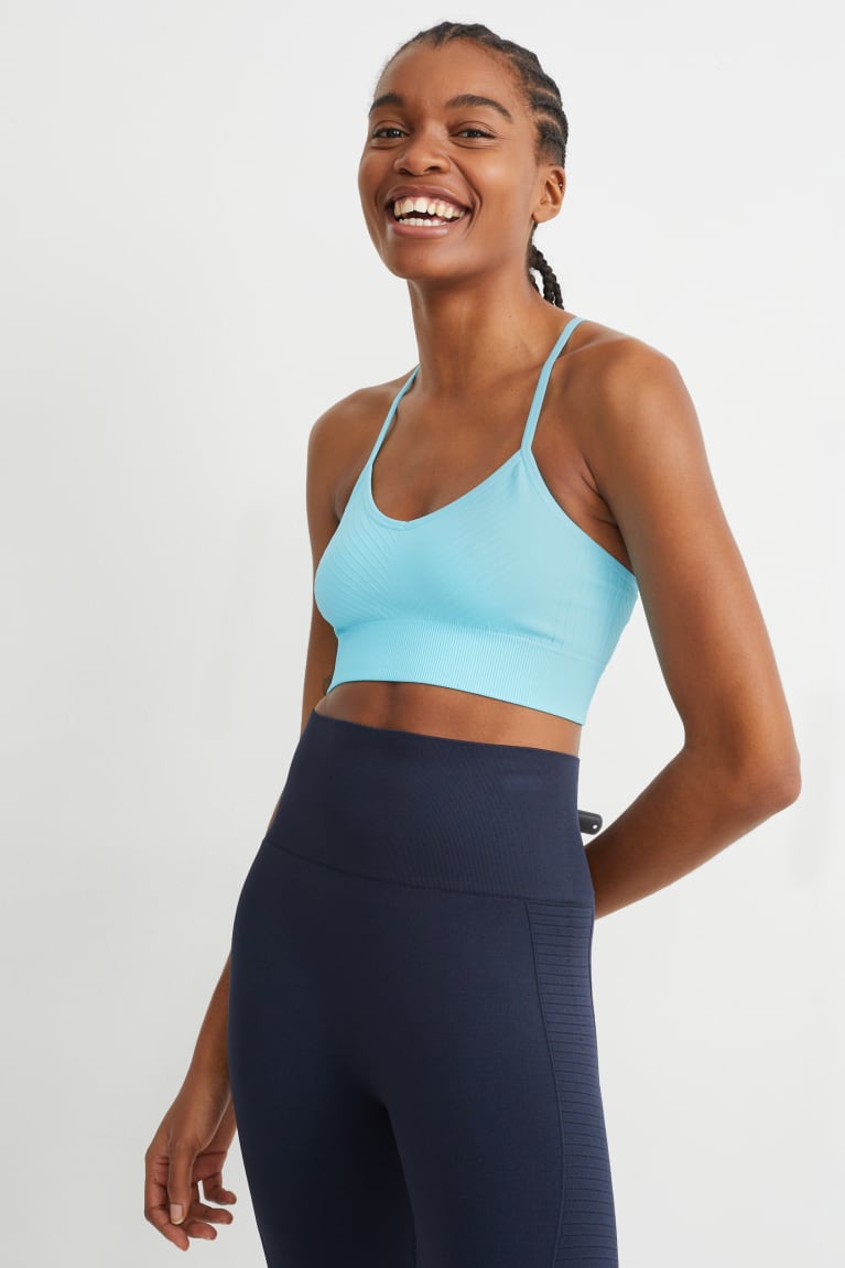 Light Turquoise C&A Sports Bra Recycled Women's Underwear | FREIM-5498