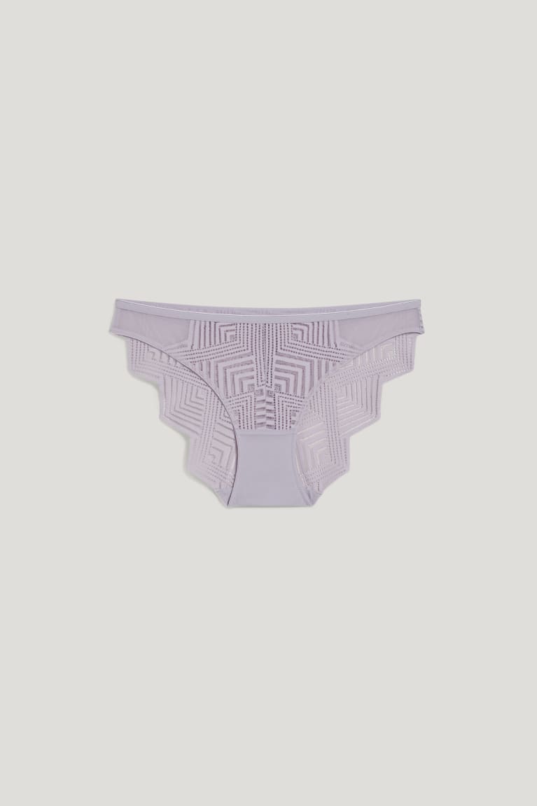 Light Violet C&A Briefs Women's Underwear | HWTKQ-0429