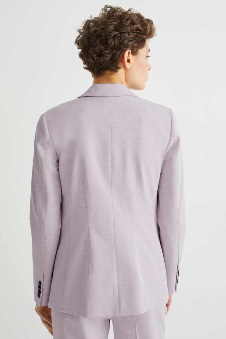 Light Violet C&A Business Blazer- Regular Fit 4 Way Stretch Women's Blazers | FDRIN-6483