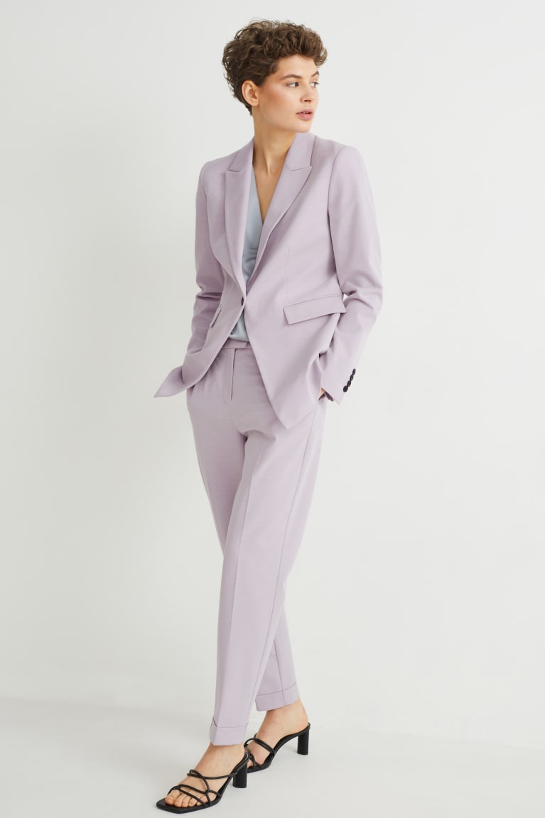 Light Violet C&A Business Blazer- Regular Fit 4 Way Stretch Women's Blazers | FDRIN-6483