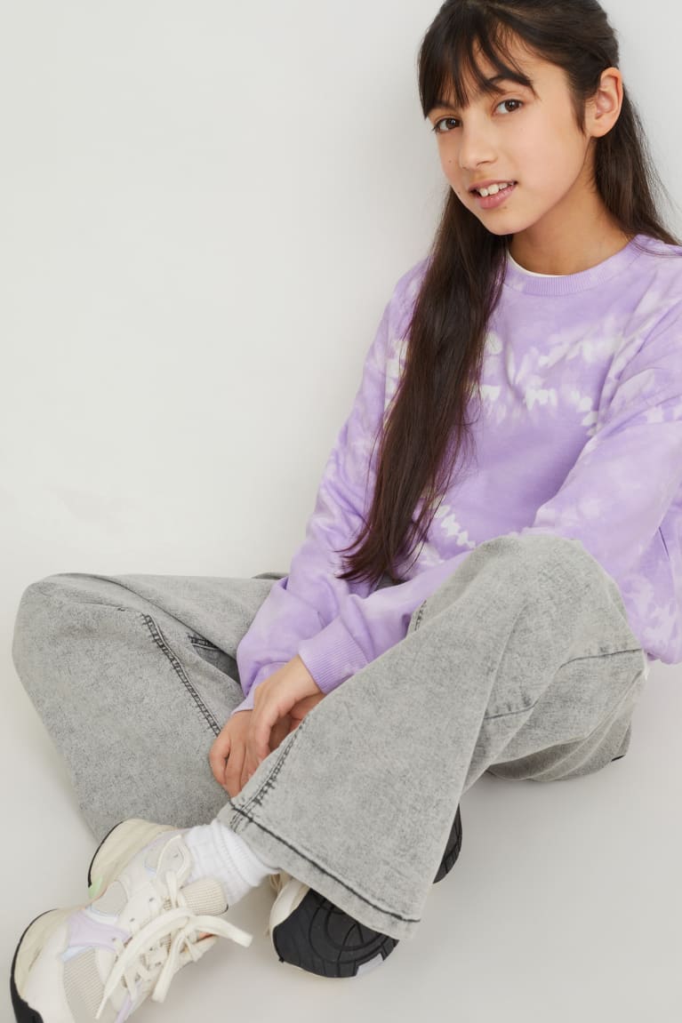 Light Violet C&A Girls' Sweatshirts | FSDCP-1608