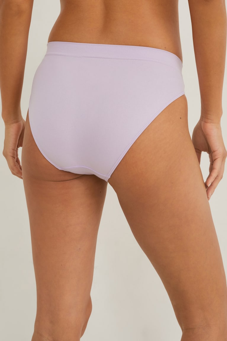 Light Violet C&A Multipack Of 3 Briefs Seamless Women's Underwear | CJLFG-6154