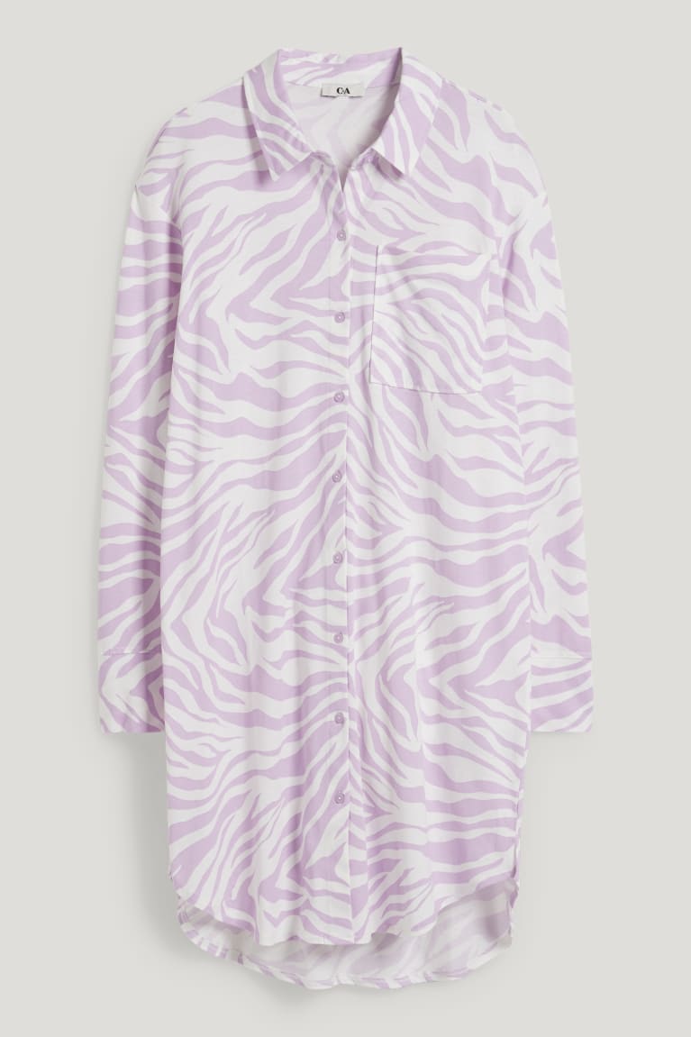 Light Violet C&A NightPatterned Women's Nightwear | SOLTK-2506