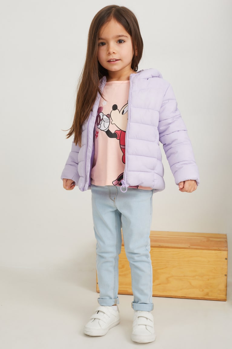 Light Violet C&A Quilted With Hood Recycled Girls' Jackets | HUTQG-2896