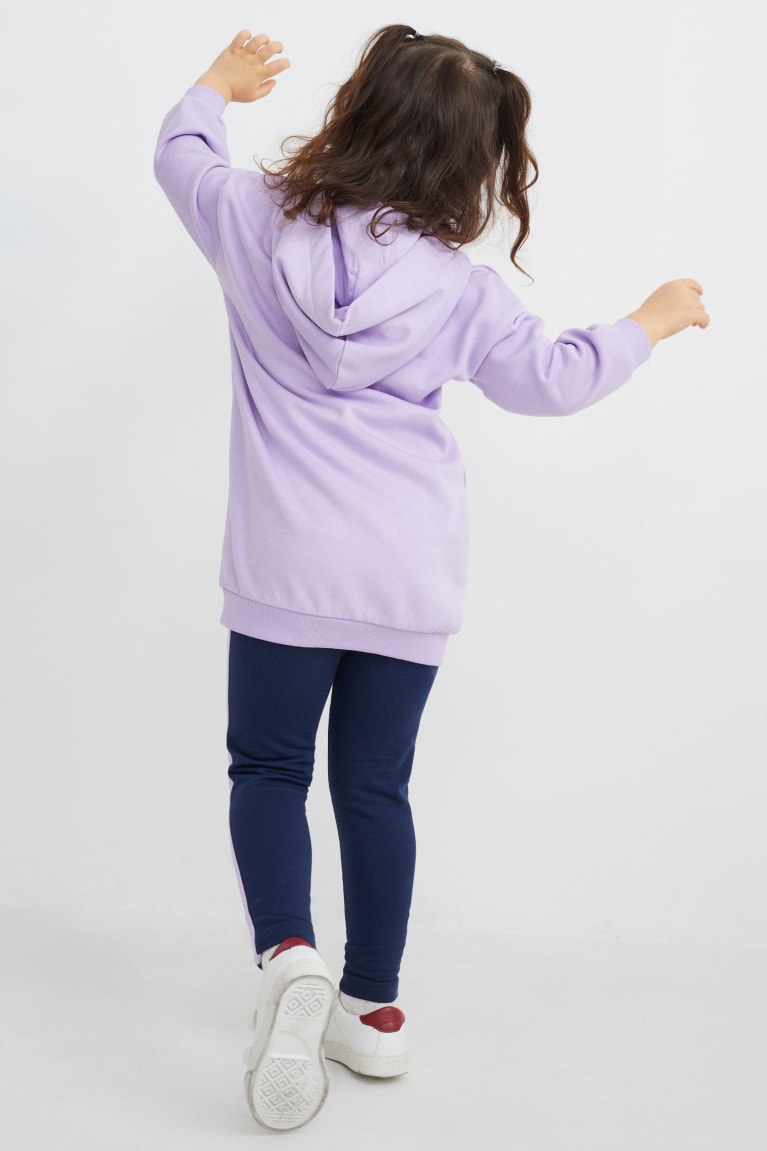 Light Violet C&A Unicorn Set With Hood And Leggings Girls' Dress | NSPMU-6152