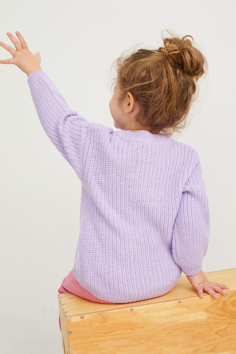 Light Violet C&A Unicorn Shiny Girls' Jumper | MFAZH-3579