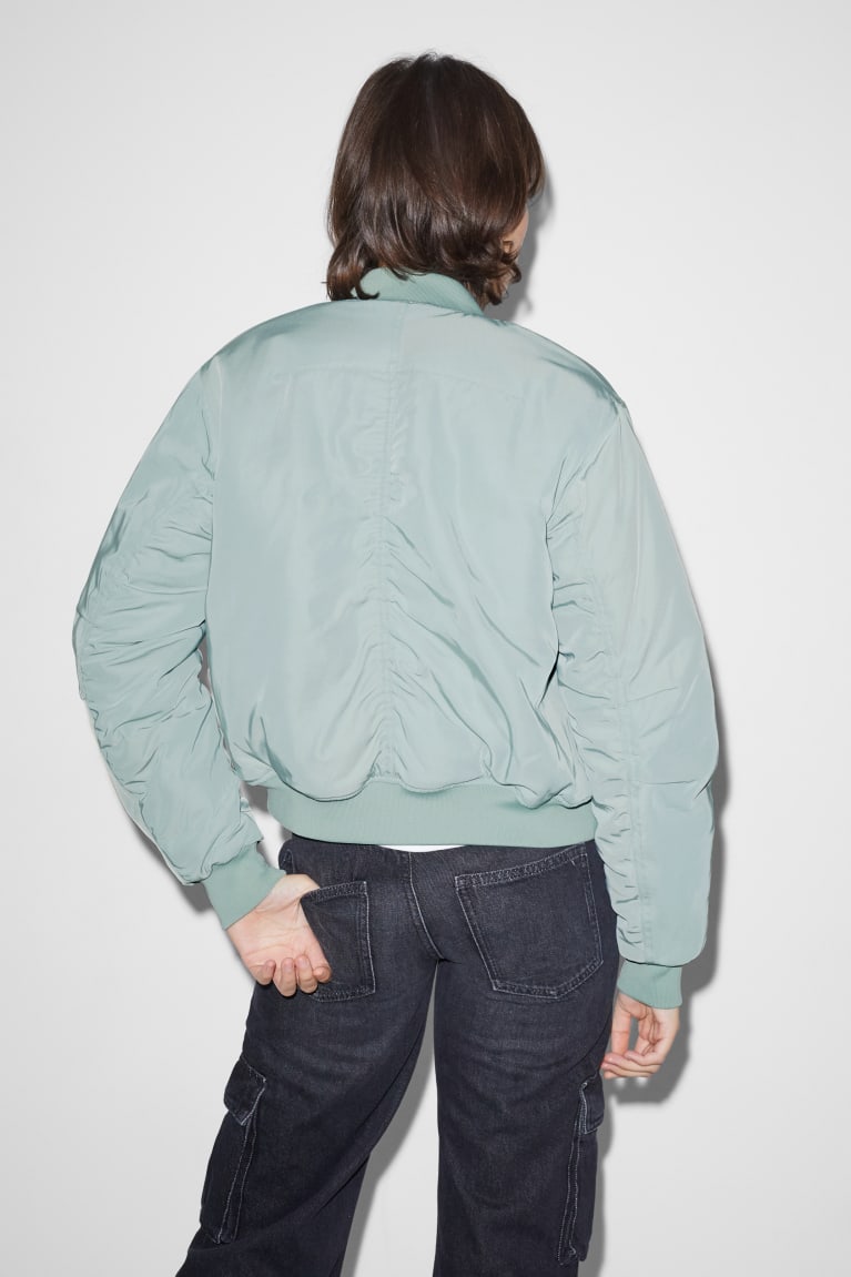 Mint Green C&A Clockhouse Bomber Women's Jackets | VEWNF-4857