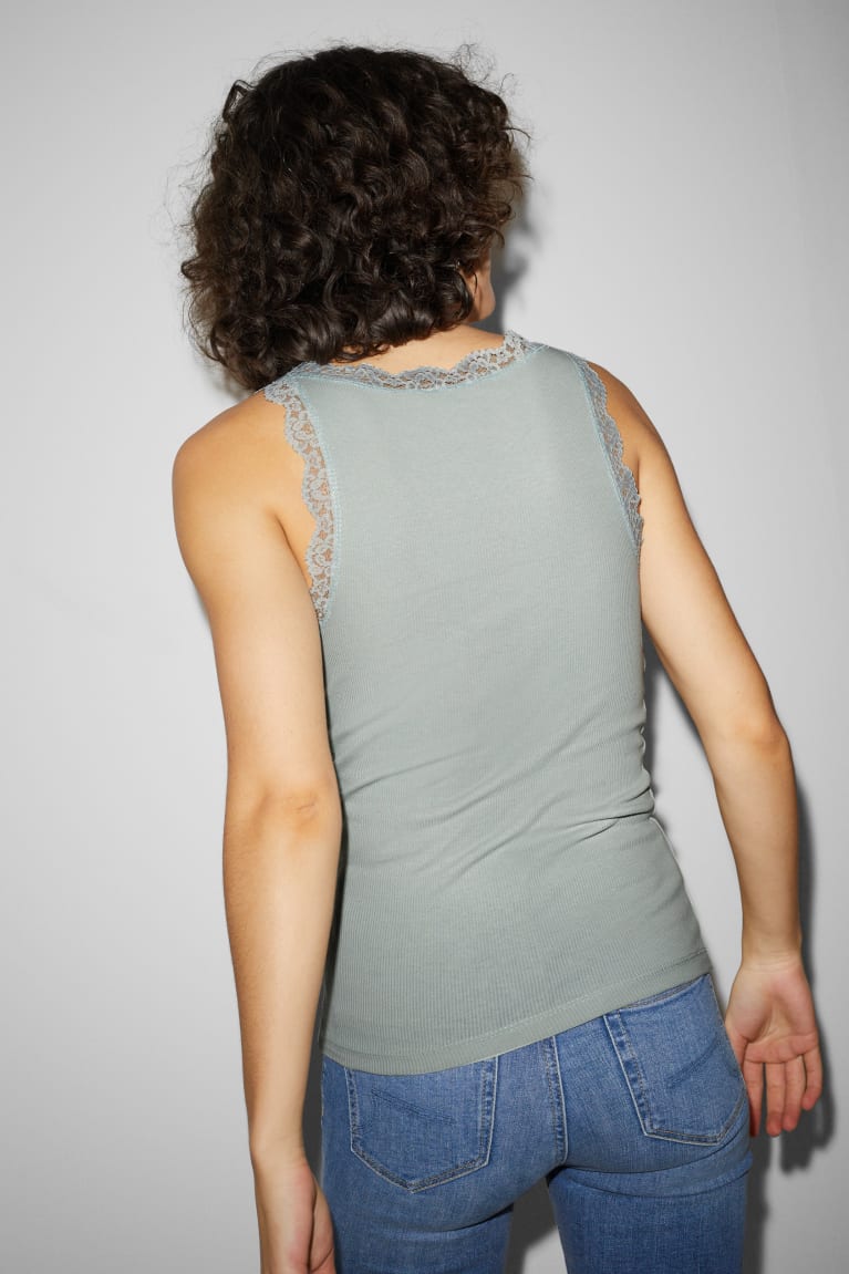 Mint Green C&A Clockhouse Recover™ Recycled Women's Top | XFPCE-7684