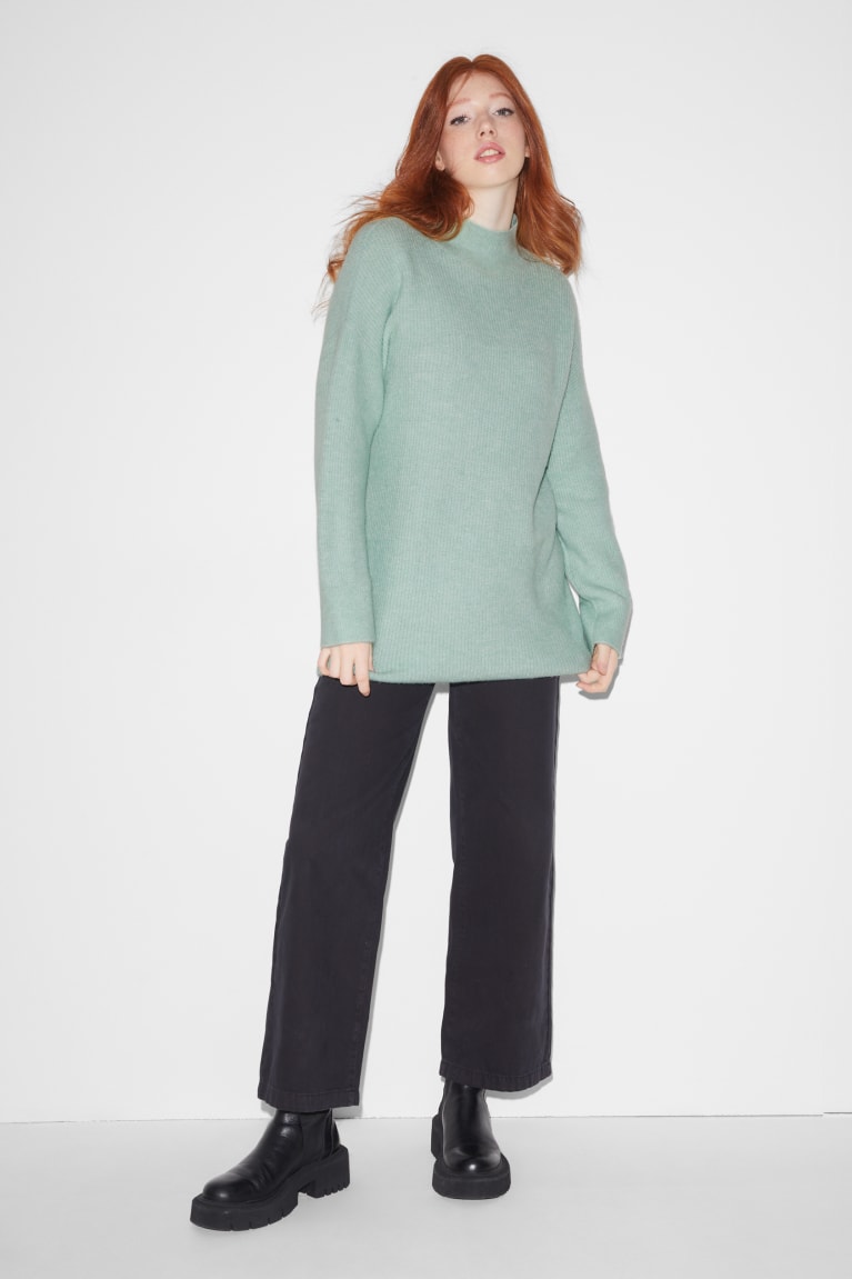 Mint Green C&A Clockhouse Women's Jumper | JKPEY-9016