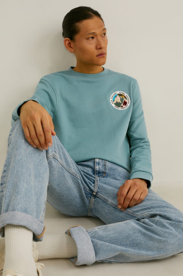 Mint Green C&A Men\'s Sweatshirts | WMNJV-0293