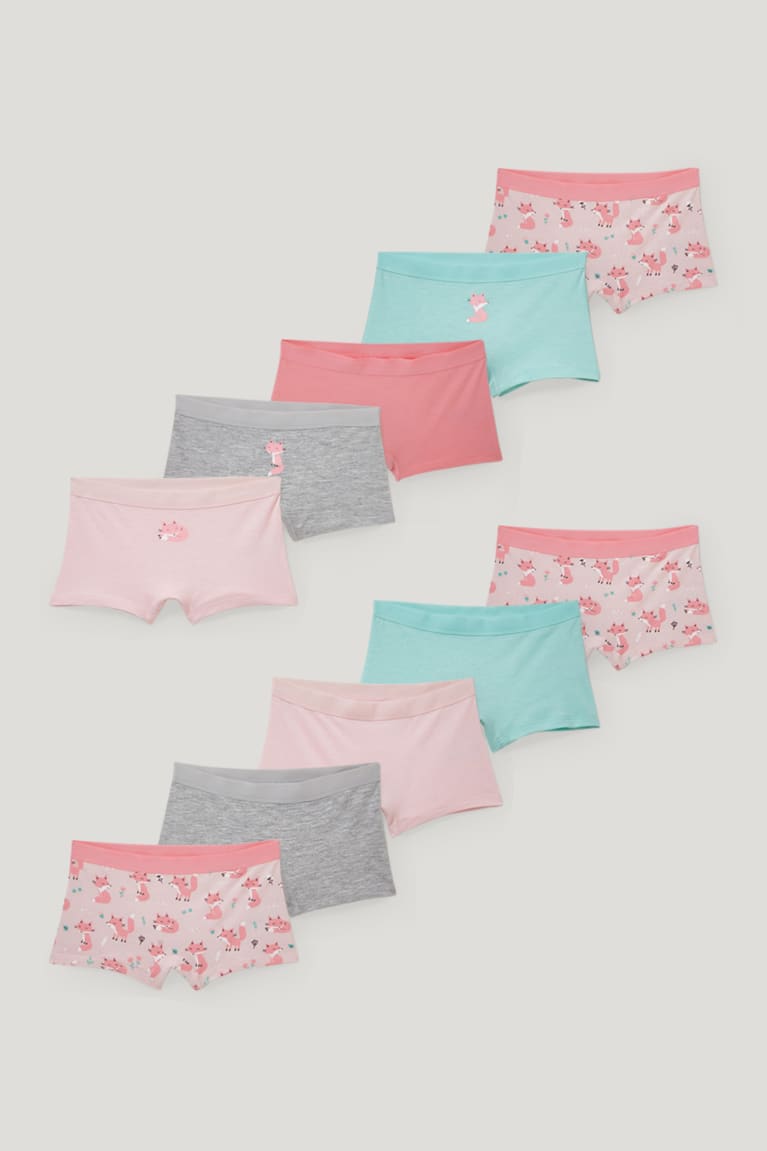 Mint Green C&A Multipack Of 10 Organic Cotton Girls\' Underwear | BRCKX-8367