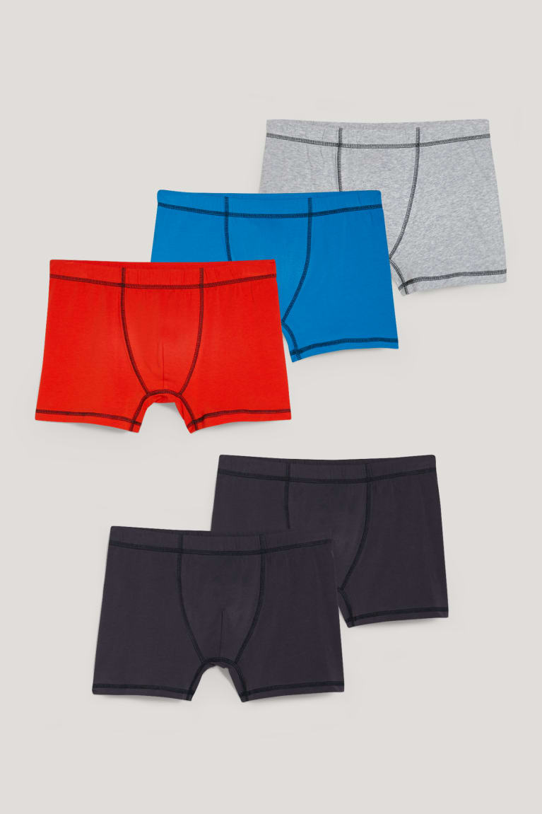 Multicoloured C&A Multipack Of 5 Trunks Organic Cotton Lycra® Men's Underwear | MXFOB-1395