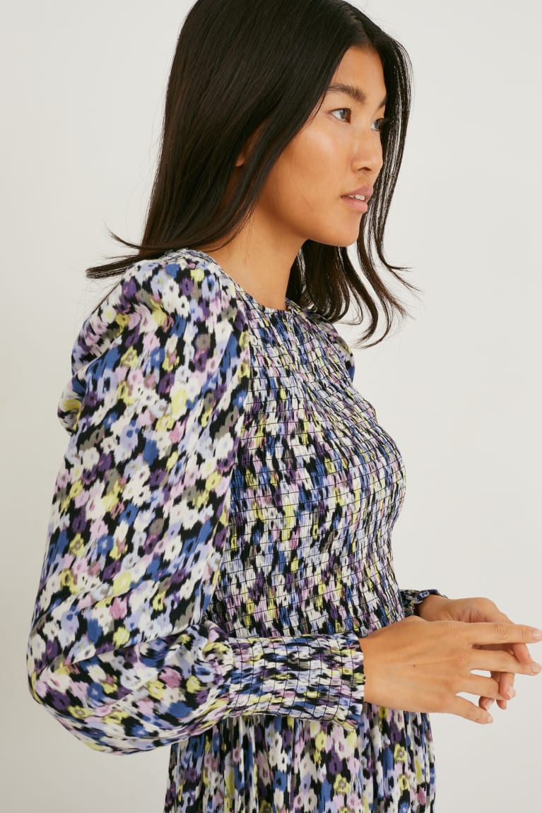 Multicoloured C&A With Lenzing™ Ecovero™ Patterned Women's Dress | SWHXO-4962