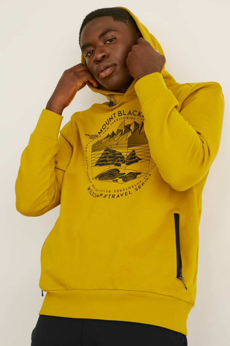 Mustard Yellow C&A Men's Sweatshirts | HLIYZ-6209