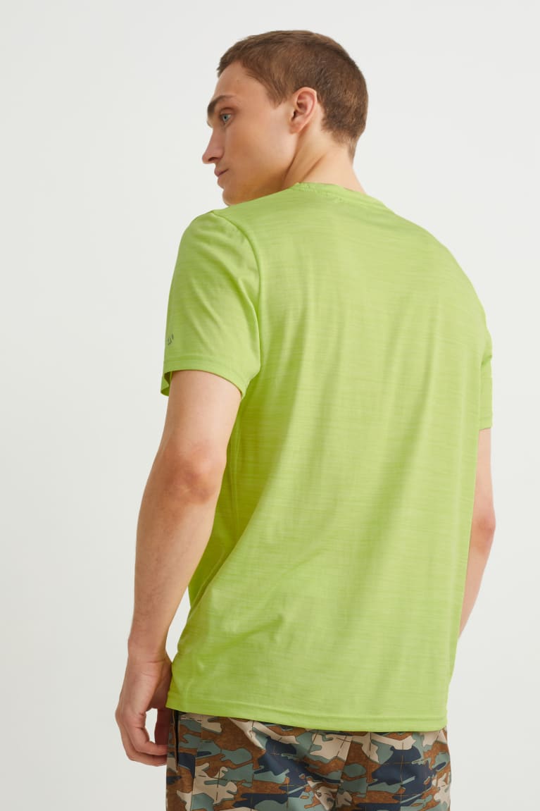 Neon Green C&A Active Men's Top | ITCLP-1648