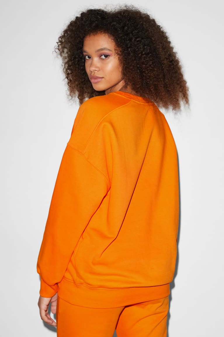 Orange C&A Clockhouse Recycled Women's Sweatshirts | SLYQU-8150