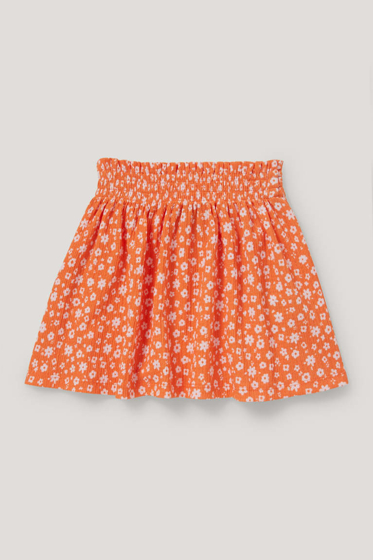 Orange C&A Floral Girls' Skirts | EQNUX-0357