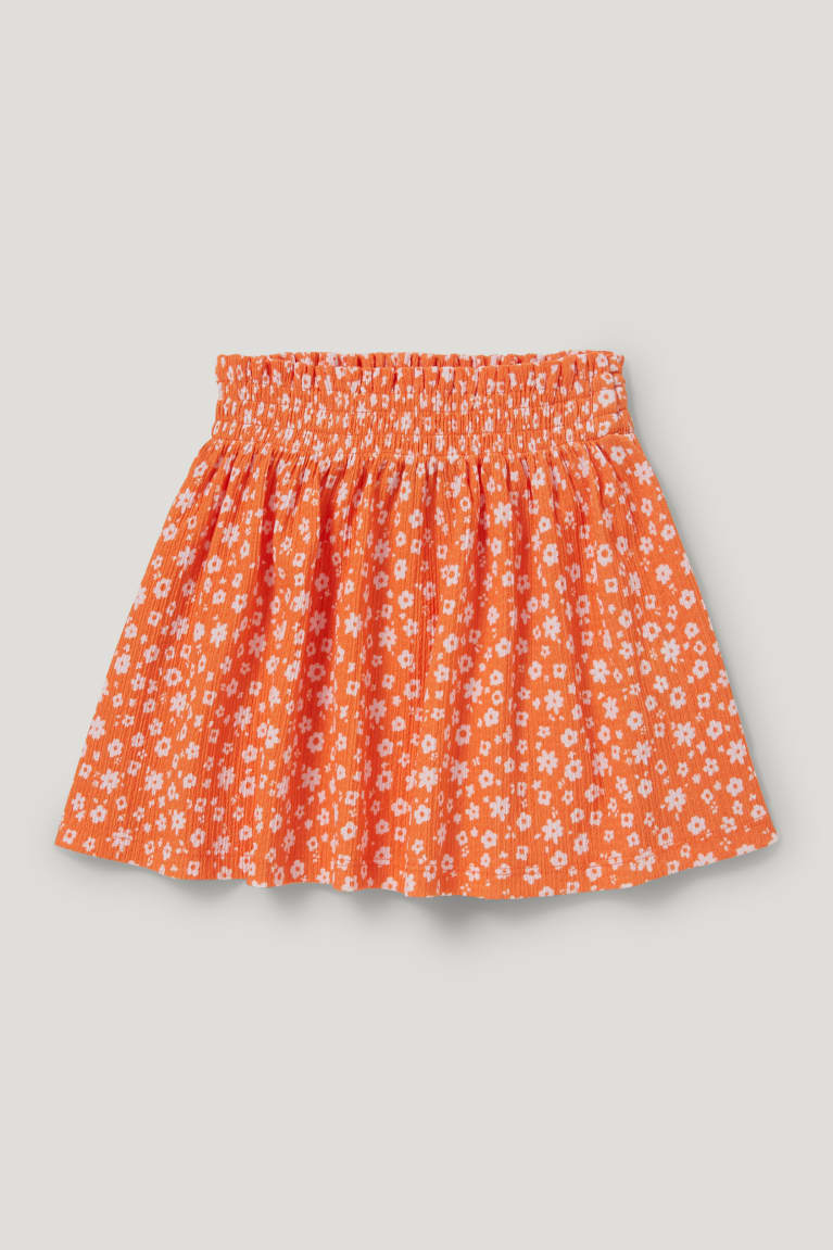 Orange C&A Floral Girls\' Skirts | EQNUX-0357