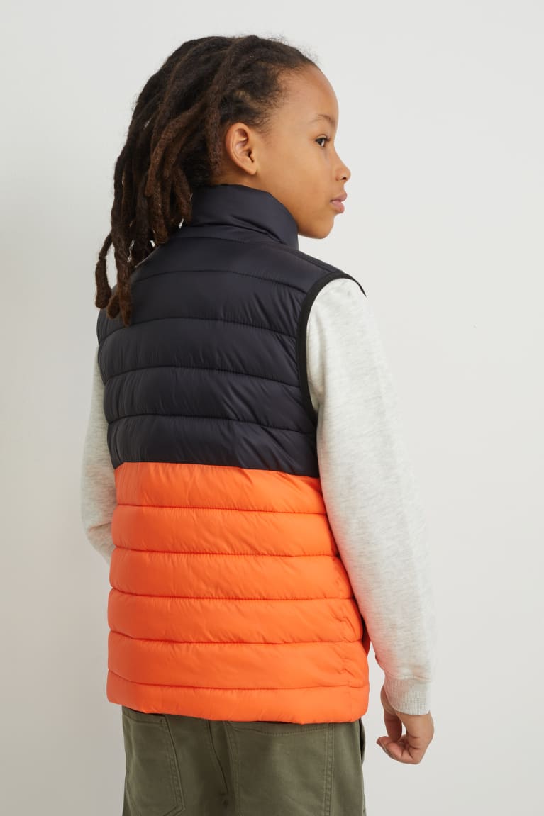 Orange C&A Quilted Gilet Recycled Girls' Jackets | HXIEL-2518