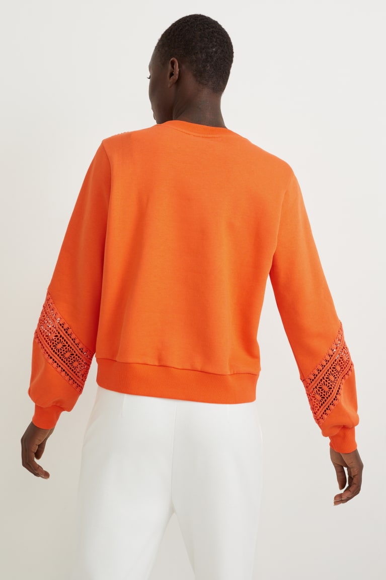 Orange C&A Recycled Women's Sweatshirts | RZBEG-4372