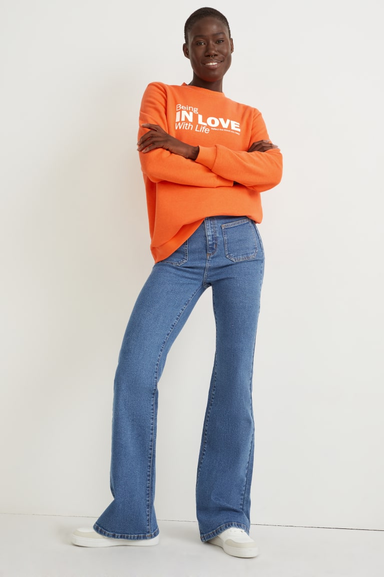 Orange C&A Women's Sweatshirts | QBSWG-9710