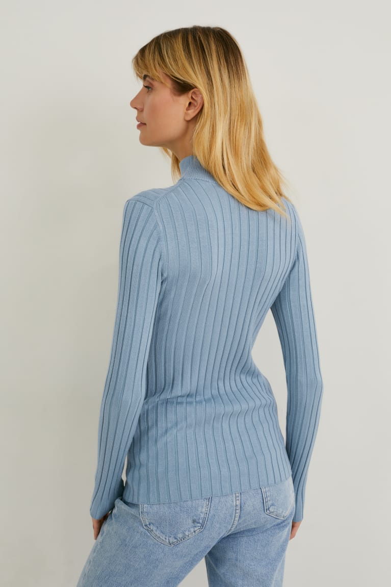 Petrol C&A Fine Knit Women's Jumper | GDNOA-1093