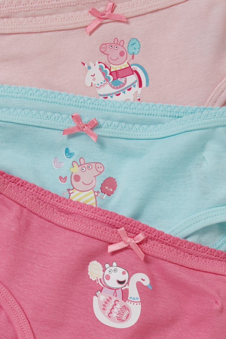 Pink C&A Multipack Of 3 Peppa Pig Briefs Organic Cotton Girls' Underwear | PESHQ-3692