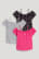 Pink C&A Multipack Of 3 Sleeve In-conversion Cotton Girls' T-shirts | BPVWE-3785