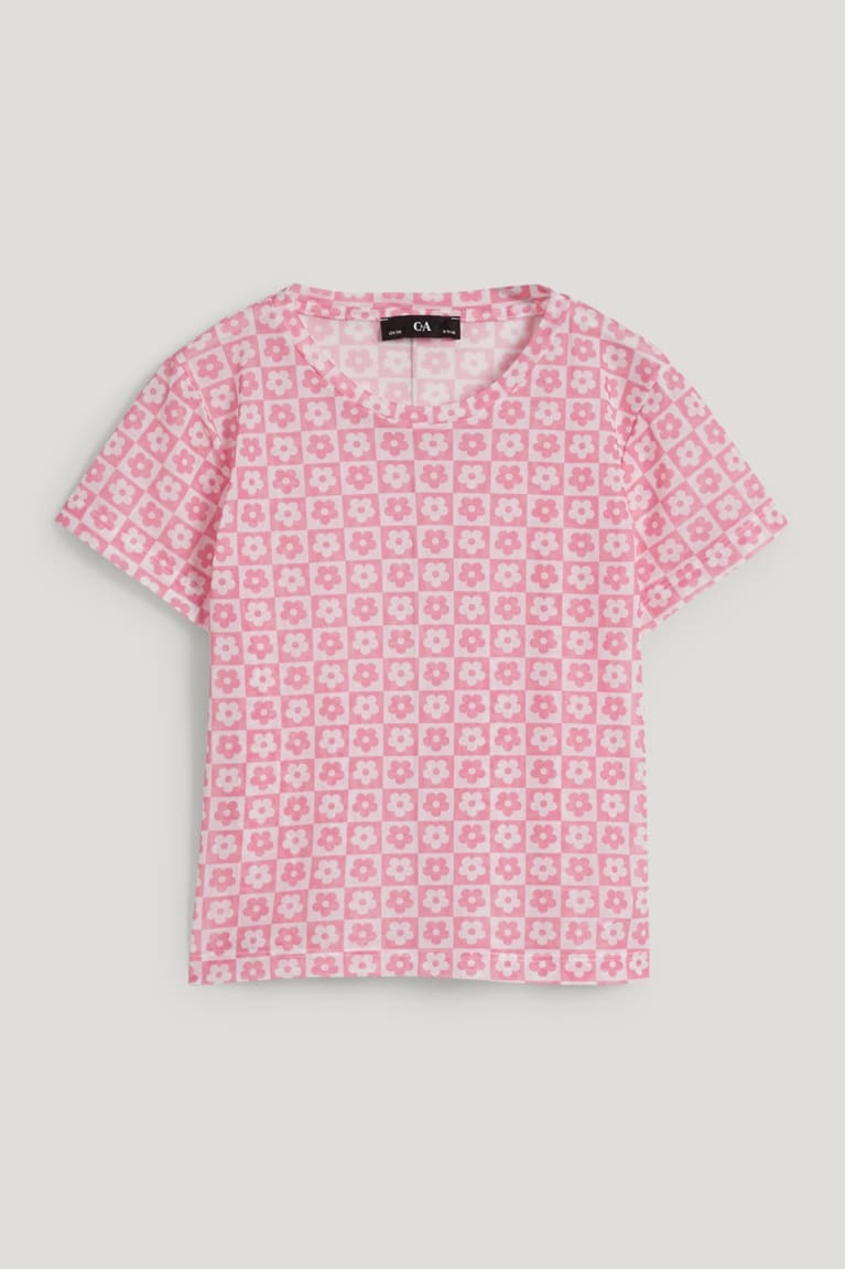 Pink C&A Set Of Girls' T-shirts | OWLZA-5674