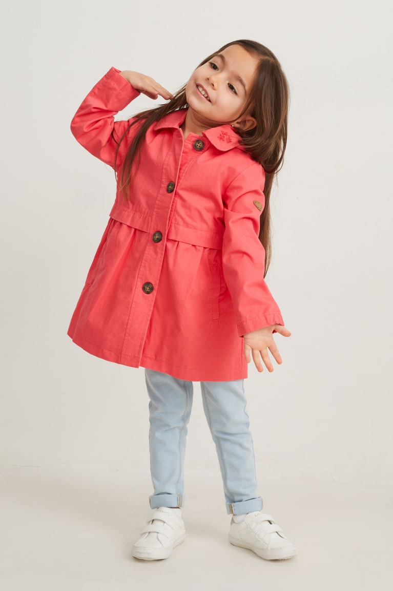 Pink C&A With Hood Girls' Jackets | OPNGY-7492