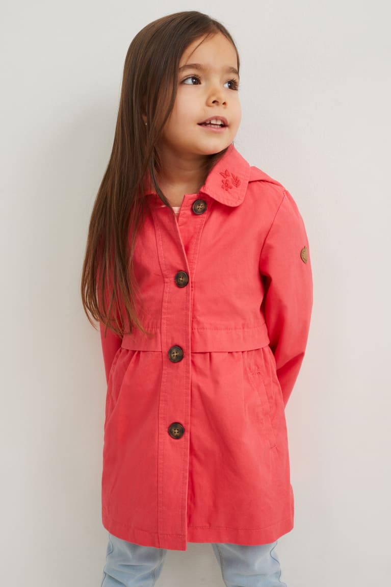 Pink C&A With Hood Girls\' Jackets | OPNGY-7492