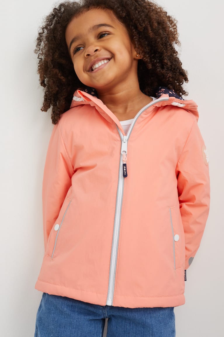 Pink C&A With Hood Recycled Girls\' Jackets | EDNMG-7690