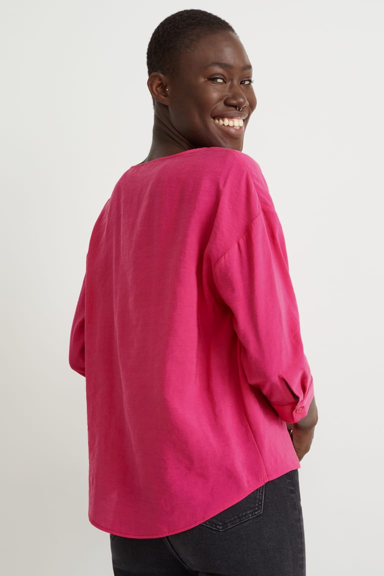 Pink C&A With Tencel™ Modal Fibres Women's Blouses | XNOIL-2953