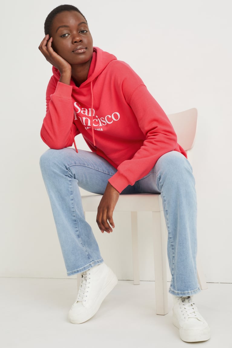 Pink C&A Women's Hoodie | HIRYW-5764