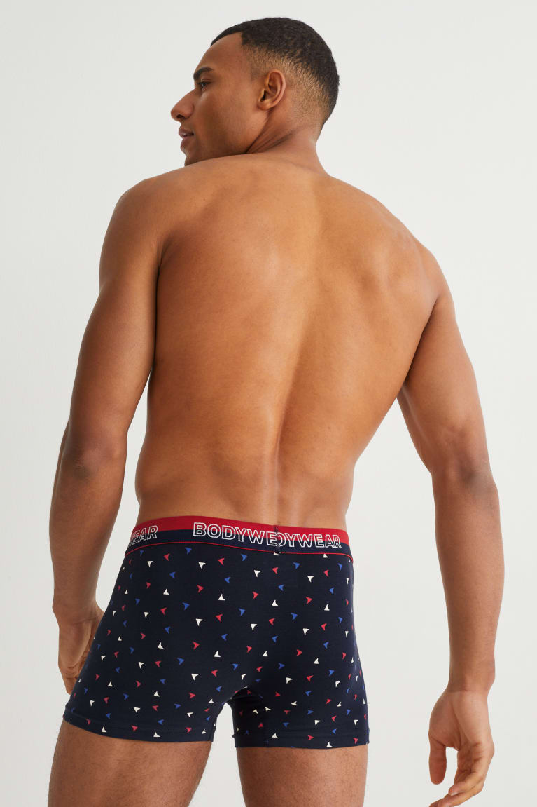 Red / Blue C&A Multipack Of 3 Trunks With Organic Cotton Men's Underwear | KXYAV-1936