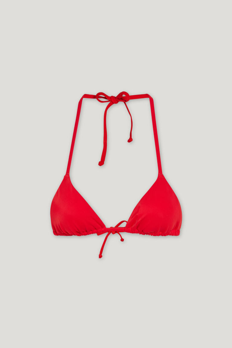 Red C&A Bikini Triangle Padded Women's Swimwear | UXIGK-6391